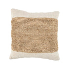 The Raffia Stamp Cushion Cover - Natural in cotton — handmade luxury cushion cover curated by Laiyahome — view 3