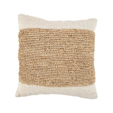 The Raffia Stamp Cushion Cover - Natural in cotton — handmade luxury cushion cover curated by Laiyahome — view 3