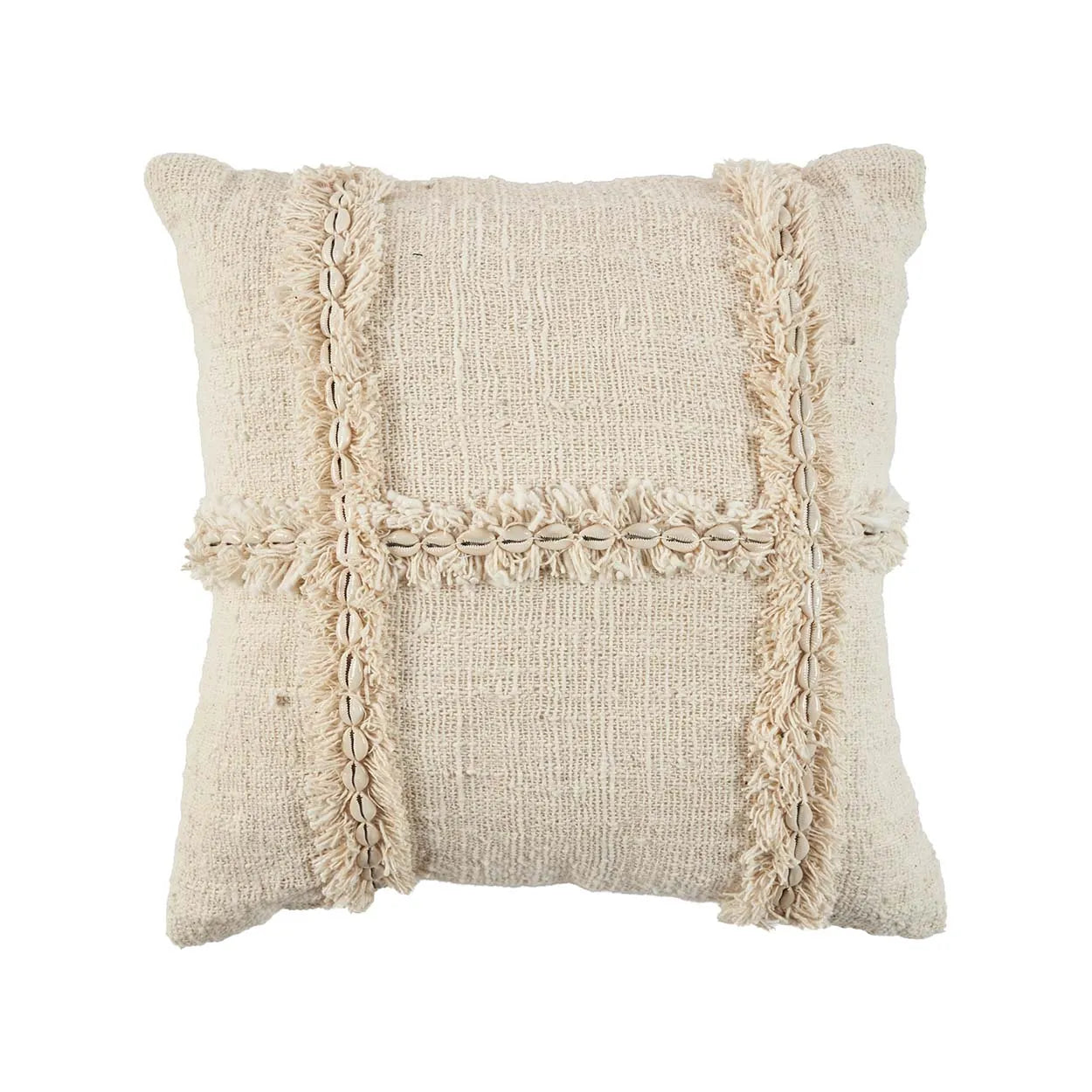 The Nomad Cushion Cover - Natural in cotton — handmade luxury cushion cover curated by Laiyahome — view 3