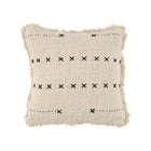The French Kiss Cushion Cover - Natural Black in cotton — handmade luxury cushion cover curated by Laiyahome — view 3