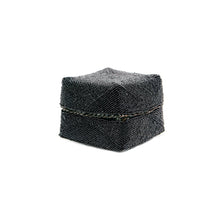 The Beaded Basket - Black - S in bamboo — handmade luxury storage basket curated by Laiyahome — view 3