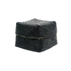 The Beaded Basket - Black - M in bamboo — handmade luxury storage basket curated by Laiyahome — view 3