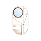 The Do I Look Pretty Wall Hanger - Brass in glass — handmade luxury wall mirror curated by Laiyahome — view 3
