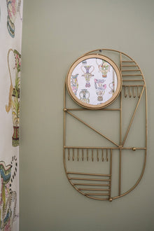 The Do I Look Pretty Wall Hanger - Brass in glass — handmade luxury wall mirror curated by Laiyahome — view 2