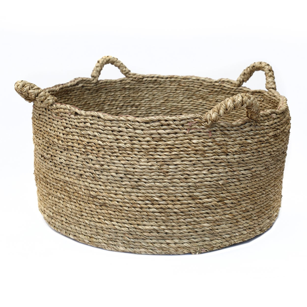Les Quatre Mains Baskets - Natural - L in seagrass — handmade luxury storage basket curated by Laiyahome
