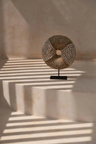 The Doh Nuts on Stand - Natural White in shell — handmade luxury standing decoration curated by Laiyahome — view 4
