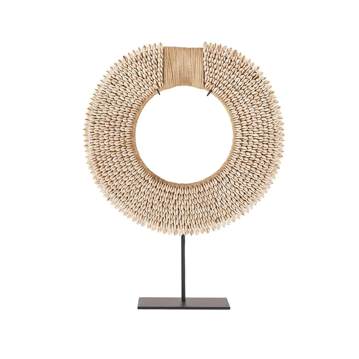 The Shell Corsica on Stand - Natural in shell — handmade luxury standing decoration curated by Laiyahome — view 3
