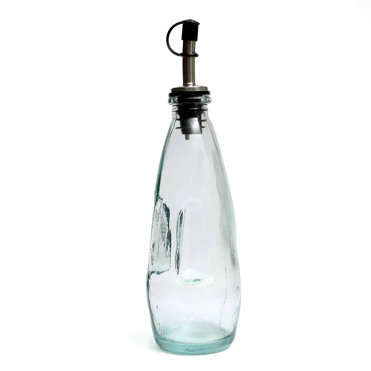 The Olive Oil Bottle N°03 - Blue in glass — handmade luxury storage jar curated by Laiyahome — view 3