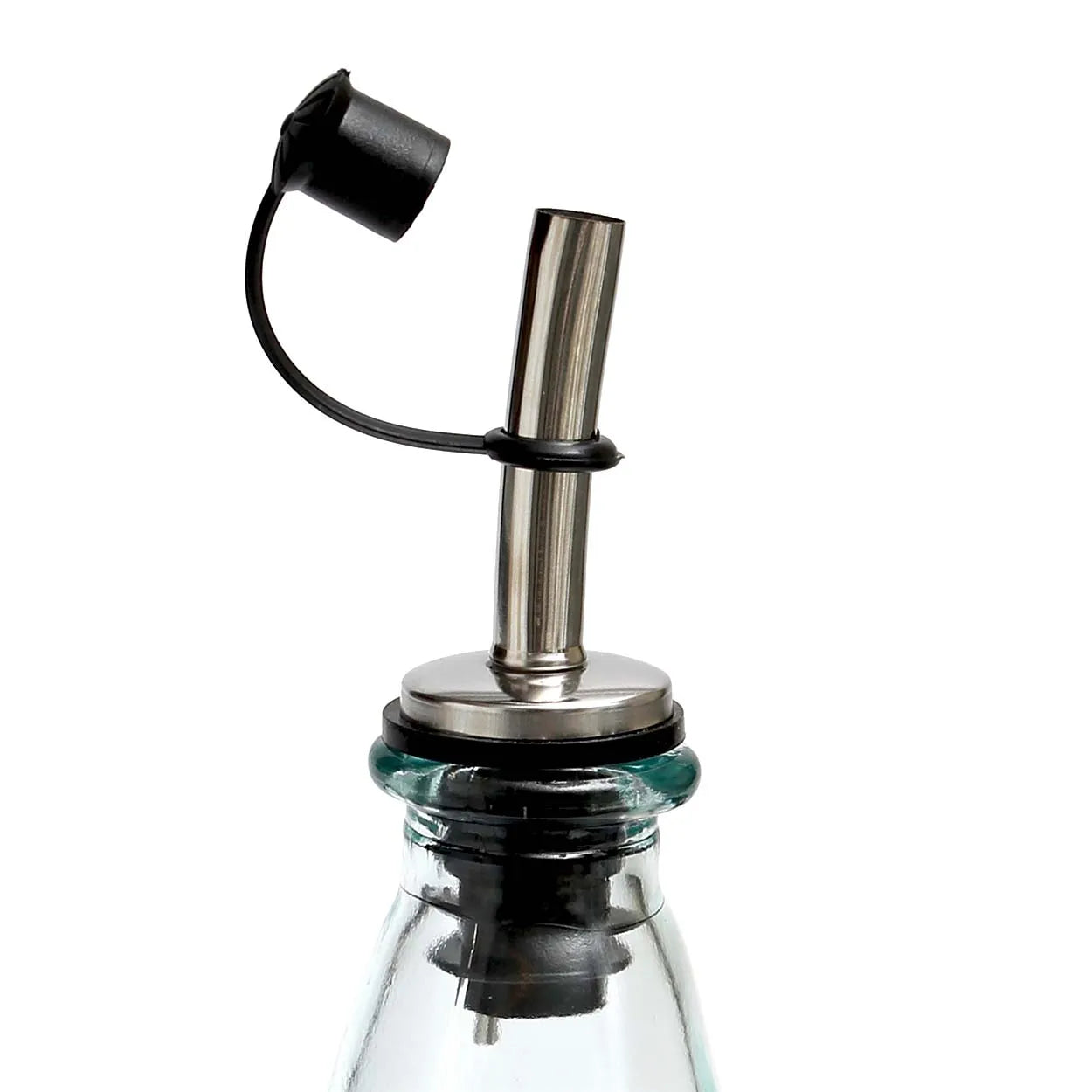 The Olive Oil Bottle N°03 - Blue in glass — handmade luxury storage jar curated by Laiyahome — view 4