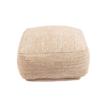 The Comfy Pouffe - Beige in cotton — handmade luxury ottoman curated by Laiyahome — view 3