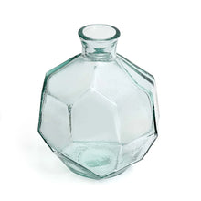 The Round Origami Vase - Blue in glass — handmade luxury vase curated by Laiyahome — view 3
