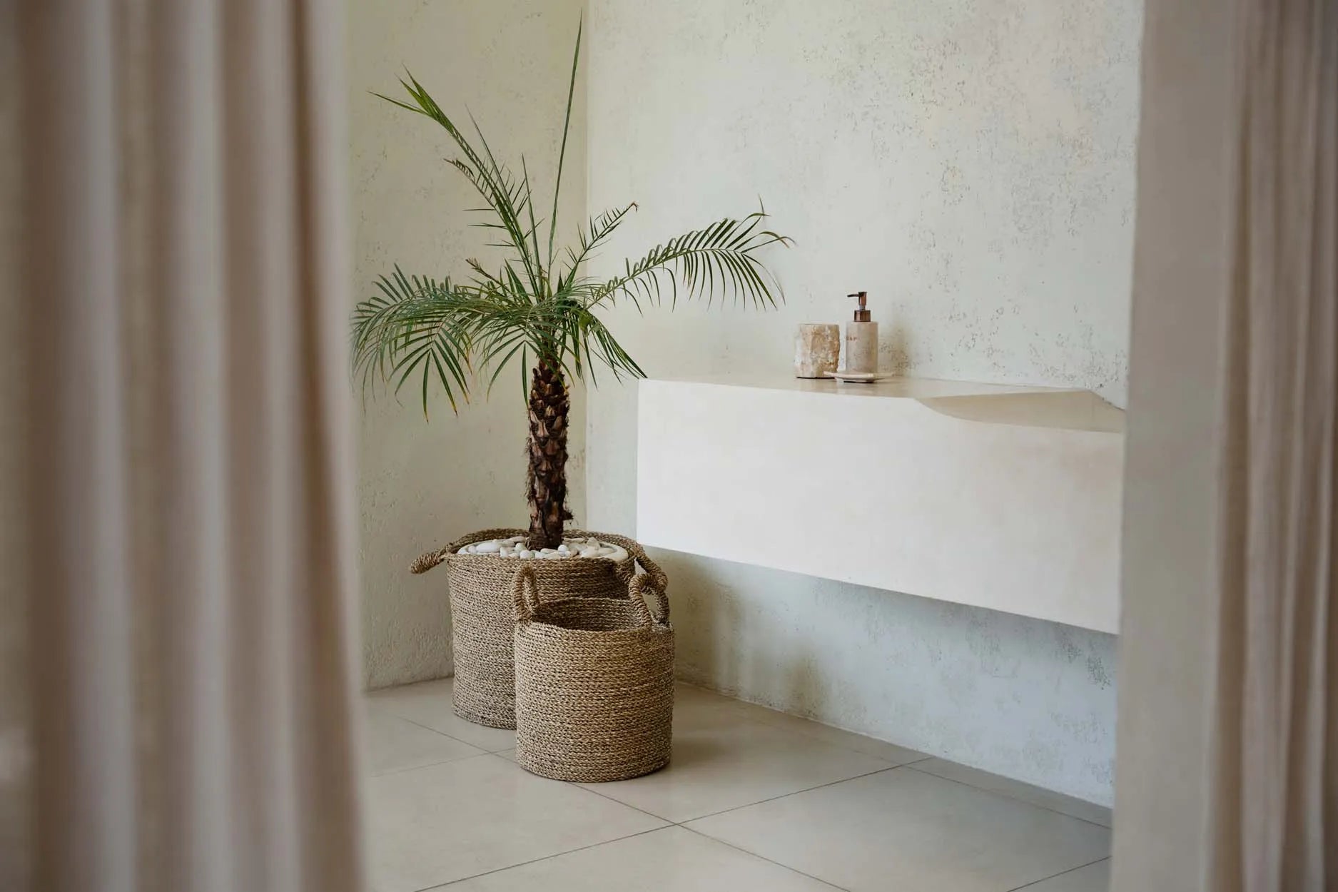 The Sensity Baskets - Natural - S in seagrass — handmade luxury storage basket curated by Laiyahome — view 4