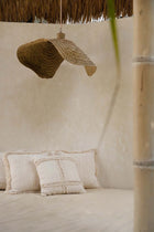 The Qubba Pendant - Natural - XL in seagrass — handmade luxury pendant lamp curated by Laiyahome — view 4