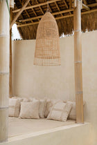 The Elba Pendant - Natural - L in rattan — handmade luxury pendant lamp curated by Laiyahome — view 2