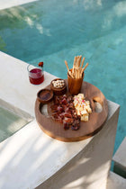 The Teak Root Tray - Natural - L in wood — handmade luxury serving tray curated by Laiyahome — view 4