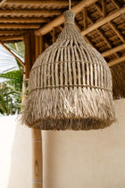 The Guagua Pendant - Natural - M in grass — handmade luxury pendant lamp curated by Laiyahome — view 4