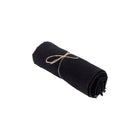 The Linen Tablecloth - Black - 150x150 in linen — handmade luxury tablecloth curated by Laiyahome — view 3