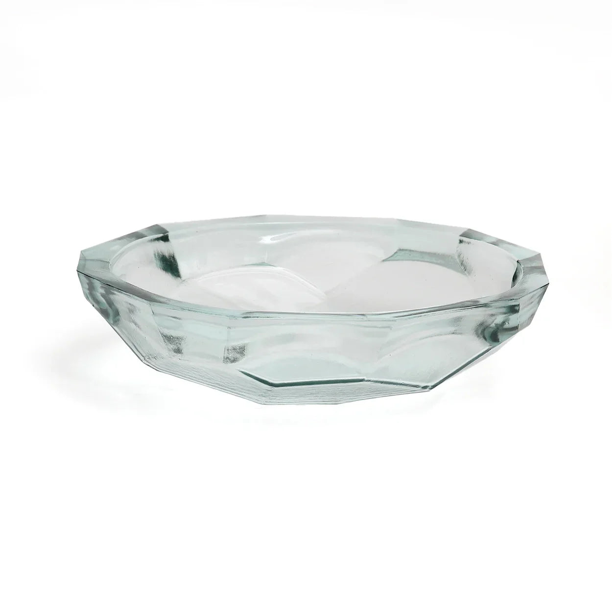 The Origami Bowl - Blue - L in glass — handmade luxury bowl curated by Laiyahome — view 3