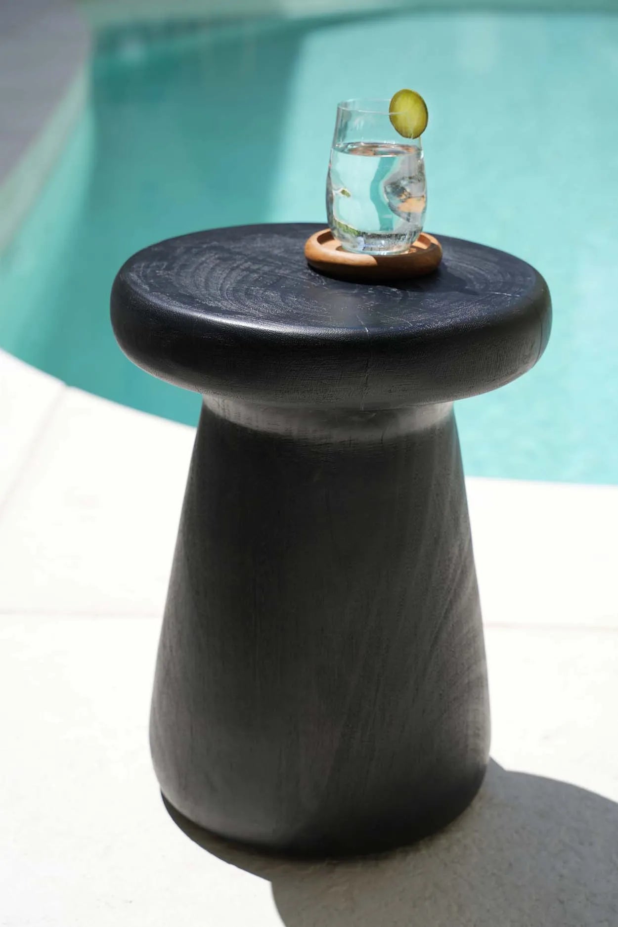 The Gagang Stool - Black in wood — handmade luxury stool curated by Laiyahome — view 2