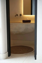 The Seagrass & Cotton Round Carpet - Natural White - 100