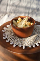 The Popcorn Snack Bowl in wood — handmade luxury bowl curated by Laiyahome — view 4