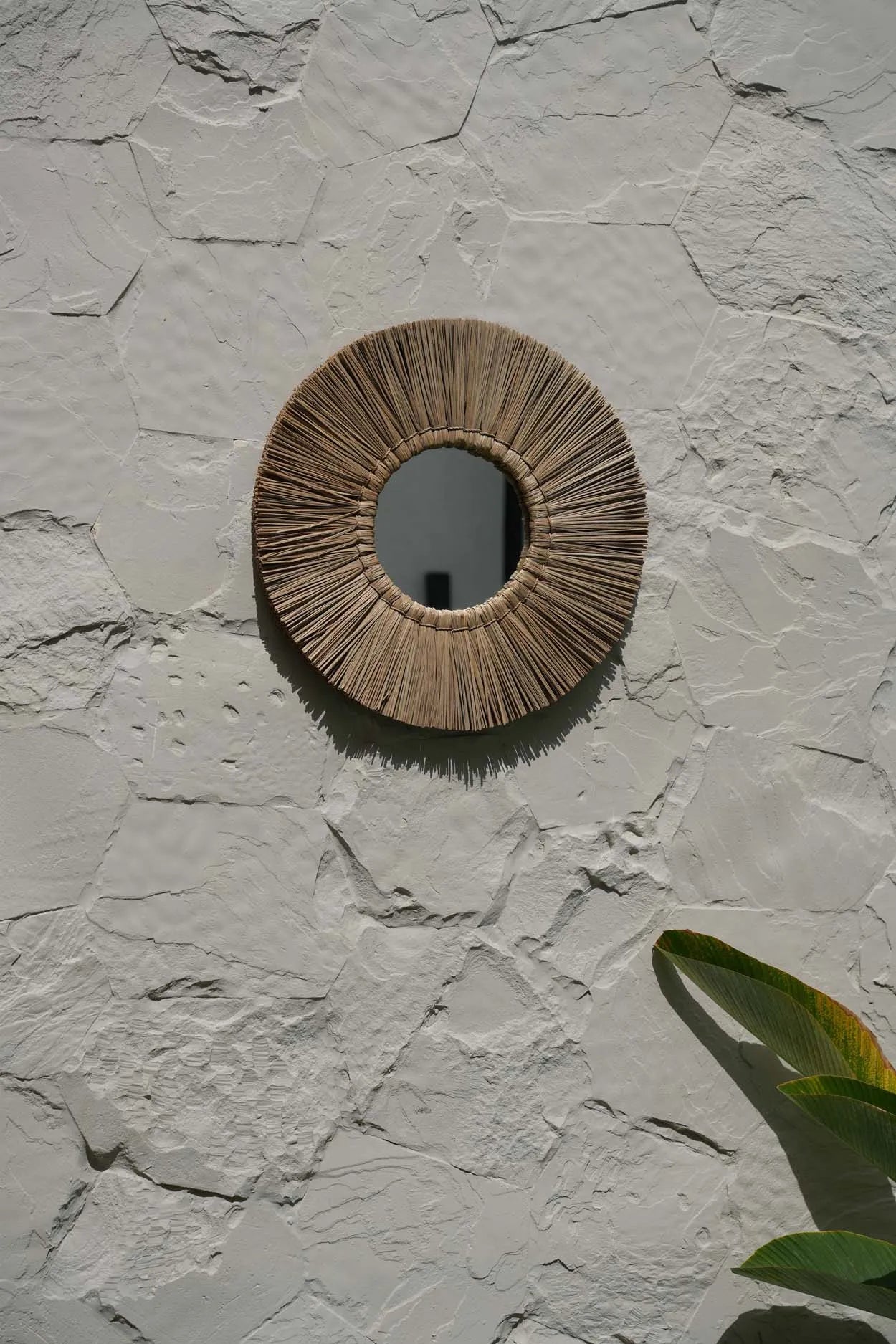 The Alang Alang Mirror - Natural - M in grass — handmade luxury wall mirror curated by Laiyahome — view 4