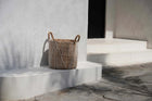 The Straight Stitched Macrame Basket - M in cotton — handmade luxury storage basket curated by Laiyahome — view 4