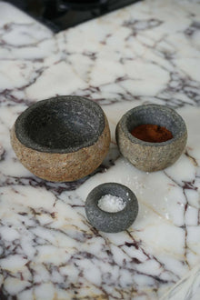 The River Stone Bowl - Black - S in stone — handmade luxury bowl curated by Laiyahome — view 4