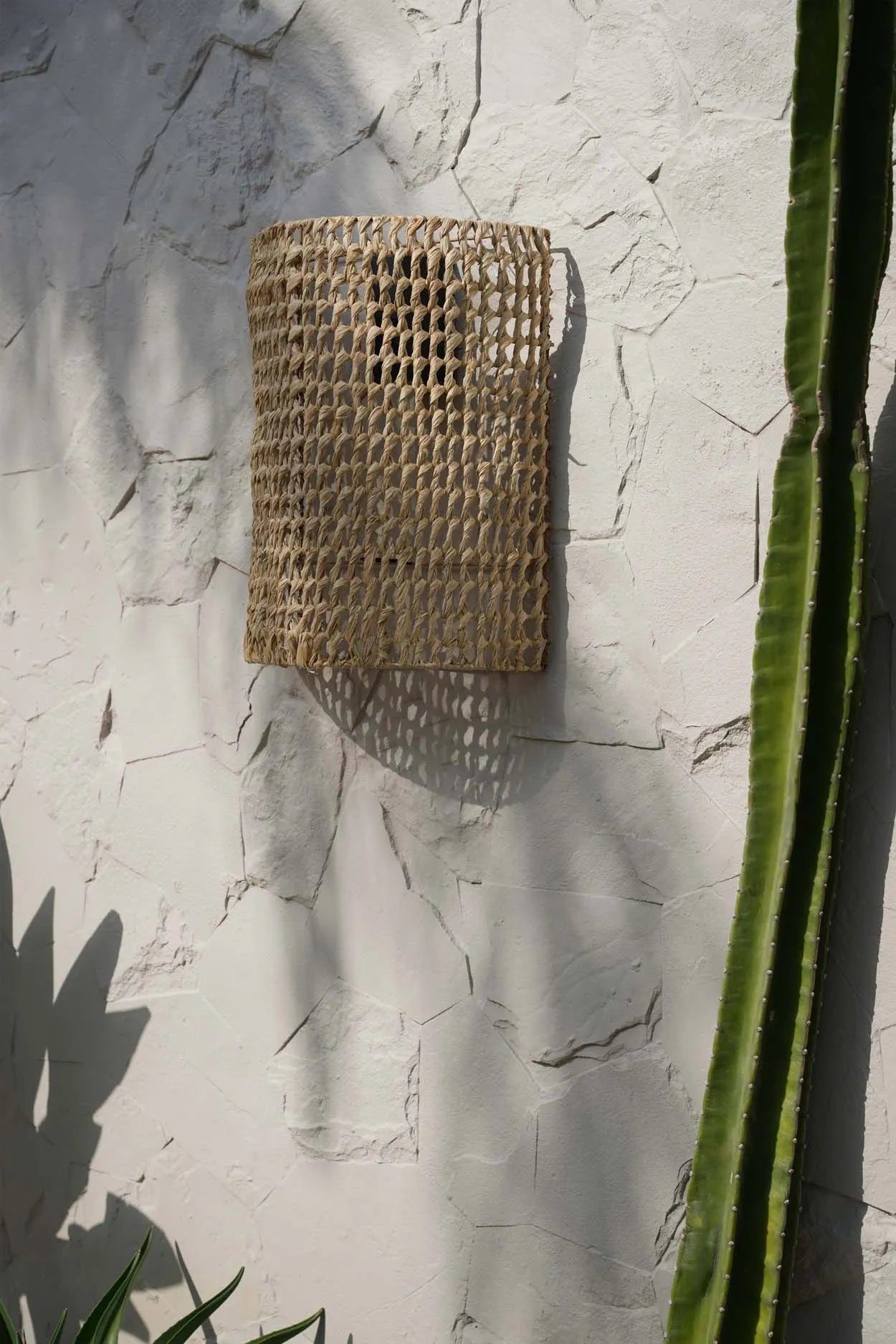The SiriKit Wall Applique - Natural in sisal — handmade luxury wall light curated by Laiyahome — view 4