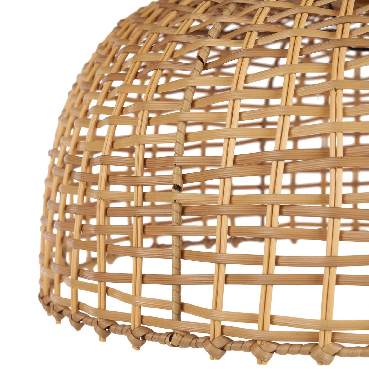 The Cloche Pendant - Natural in rattan — handmade luxury pendant lamp curated by Laiyahome — view 2