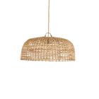 The Cloche Pendant - Natural in rattan — handmade luxury pendant lamp curated by Laiyahome