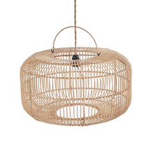 The Arun Pendant - Natural - L in rattan — handmade luxury pendant lamp curated by Laiyahome — view 3