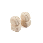 The Salt & Pepper Sumba in stone — handmade luxury salt and pepper set curated by Laiyahome — view 3