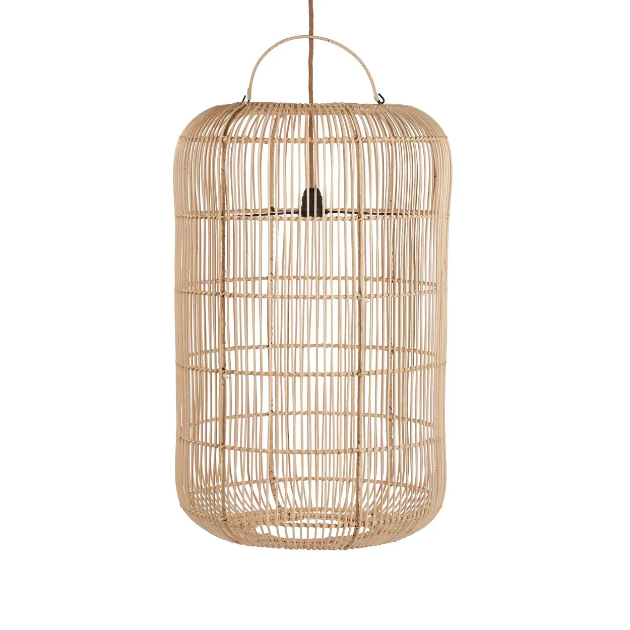 The Bozelo Pendant - Natural - L in rattan — handmade luxury pendant lamp curated by Laiyahome — view 3