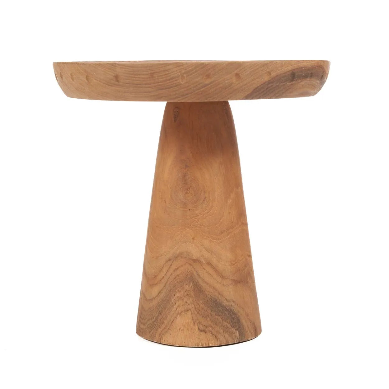 The Titik Cake Dish - Natural in wood — handmade luxury cake stand curated by Laiyahome — view 4