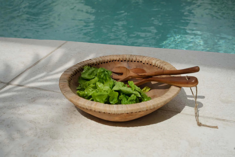 The Like Me Bowl - Natural - L in wood — handmade luxury bowl curated by Laiyahome — view 2