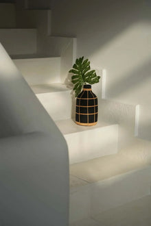 The Whoopy Vase - Black Natural - L in terracotta — handmade luxury vase curated by Laiyahome — view 4