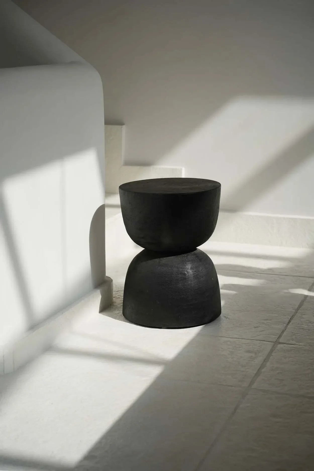 The Montreal Stool - Black in wood — handmade luxury stool curated by Laiyahome — view 2