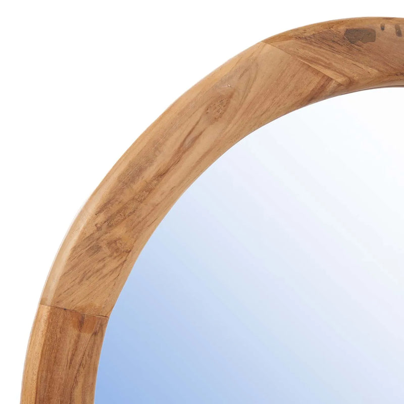 The Organic Mirror - Natural - L in wood — handmade luxury wall mirror curated by Laiyahome — view 2