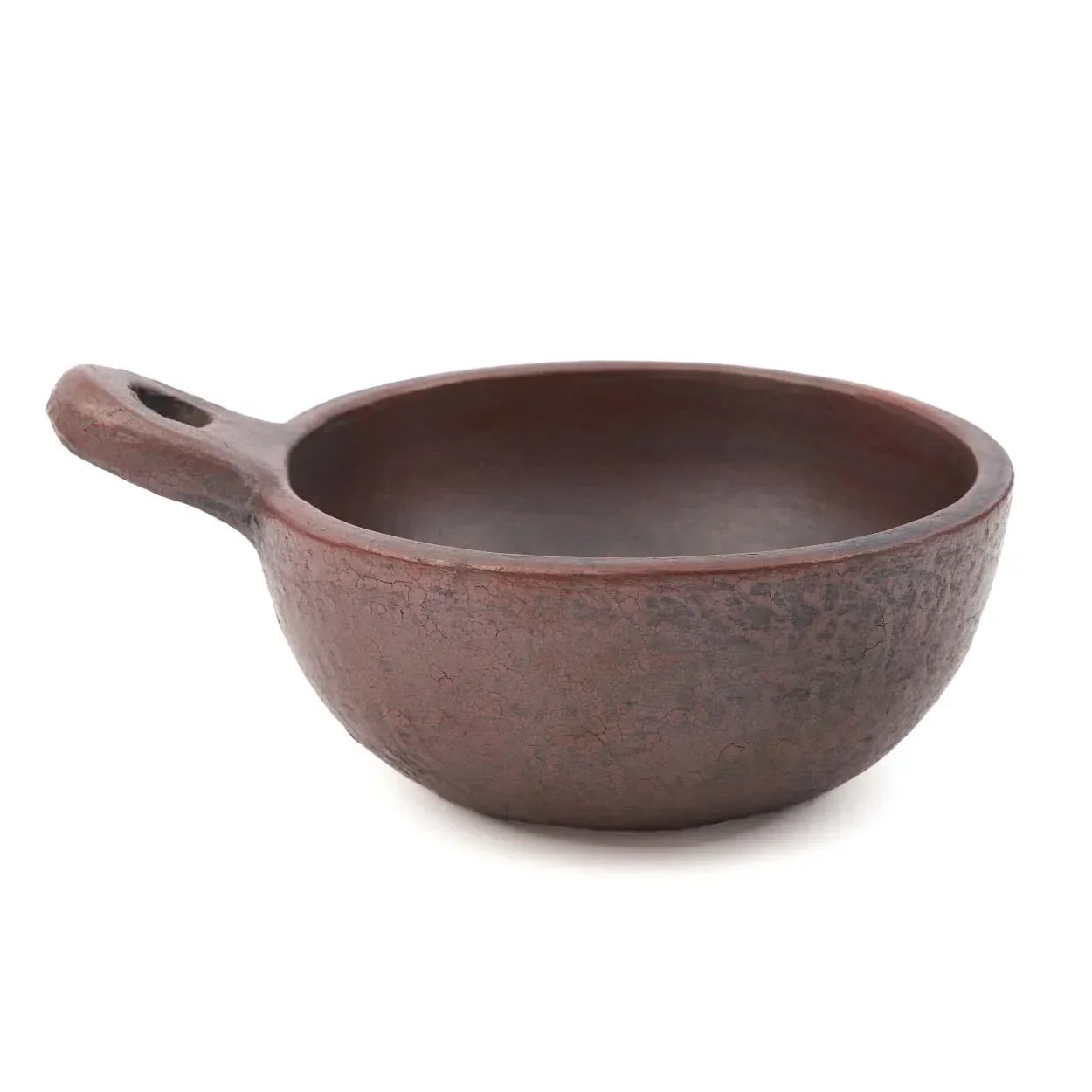 The Ethnic Bowl with Handle - Terracotta - M in terracotta, earthenware — handmade luxury bowl curated by Laiyahome