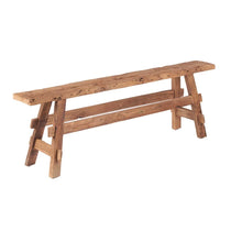 The Beauteous Rustic Bench - Natural in wood — handmade luxury bench curated by Laiyahome — view 3