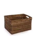 The Colonial Magazine Basket - Natural Brown - XL in rattan — handmade luxury storage basket curated by Laiyahome
