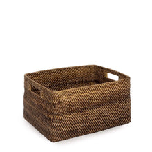 The Colonial Magazine Basket - Natural Brown - L in rattan — handmade luxury storage basket curated by Laiyahome