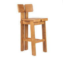 The Sama Sama Bar Stool - Natural in wood — handmade luxury bar stool curated by Laiyahome — view 3