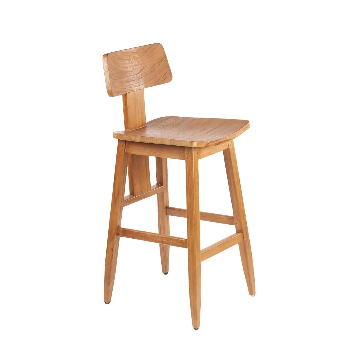The LovYa Barstool - Natural in wood — handmade luxury bar stool curated by Laiyahome — view 3
