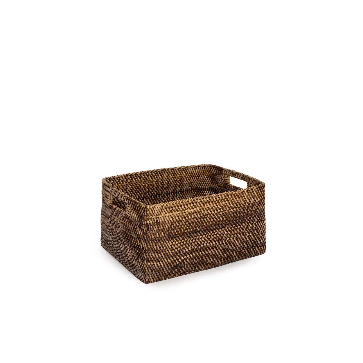 The Colonial Magazine Basket - Natural Brown - S in rattan — handmade luxury storage basket curated by Laiyahome