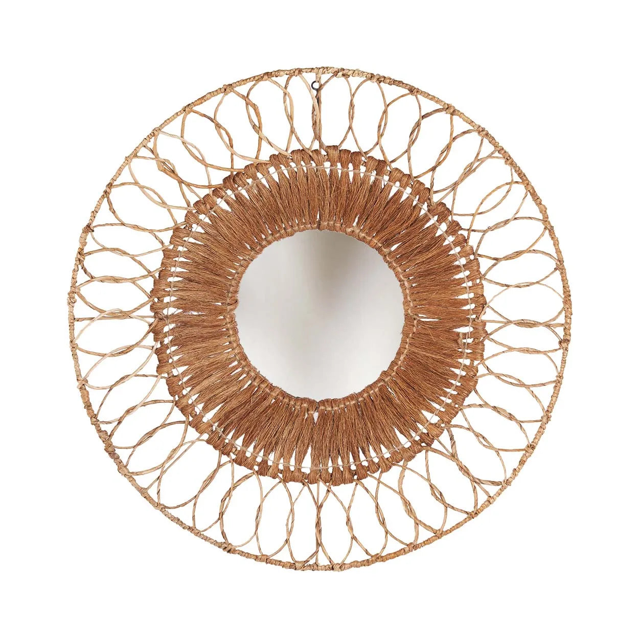The Montezuma Mirror - Natural in coconut — handmade luxury wall mirror curated by Laiyahome — view 3