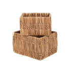 The Akuku Basket - Natural - M in palm leaf — handmade luxury storage basket curated by Laiyahome — view 2