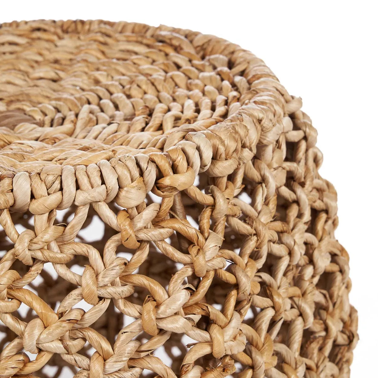 The Dannih Stool - Natural in palm leaf — handmade luxury stool curated by Laiyahome — view 4