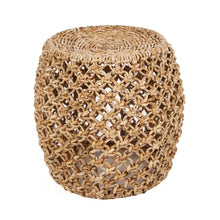 The Dannih Stool - Natural in palm leaf — handmade luxury stool curated by Laiyahome — view 3
